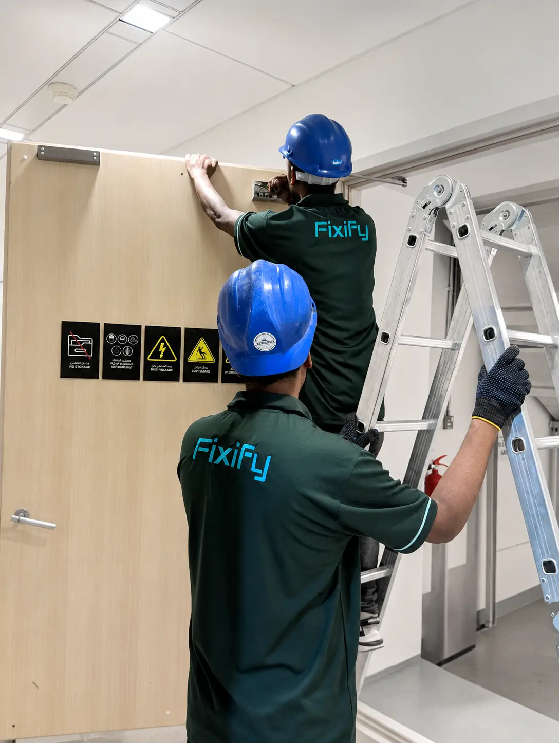 Fixify technician completing maintenance work