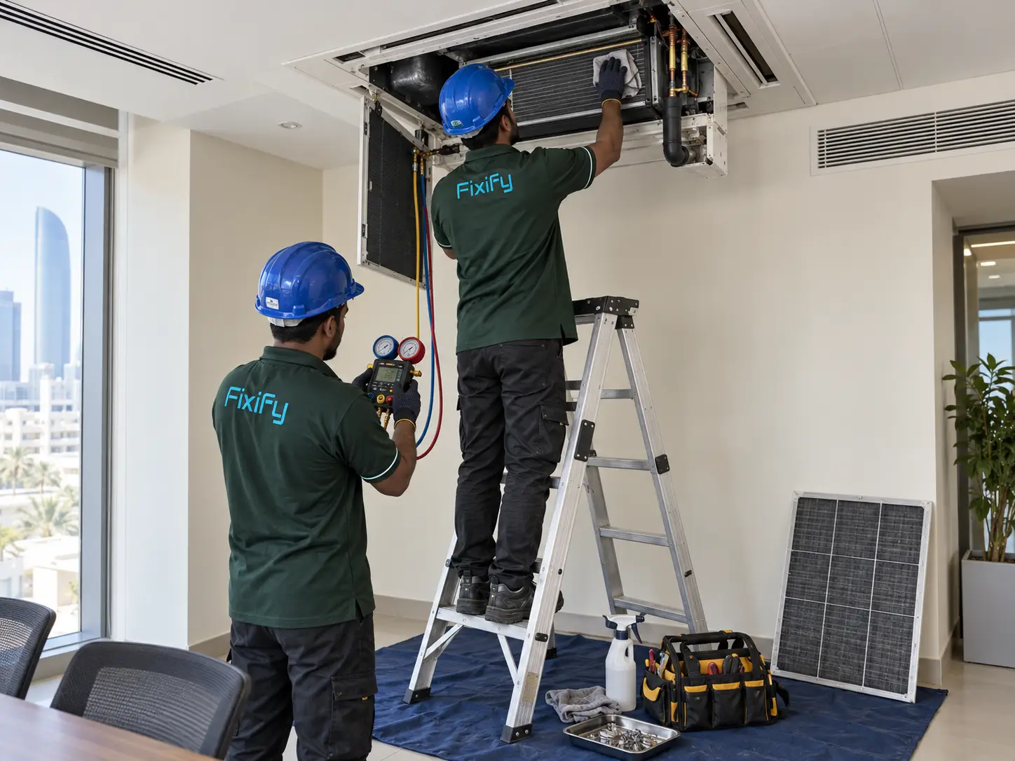 HVAC servicing and air-conditioning inspection by Fixify